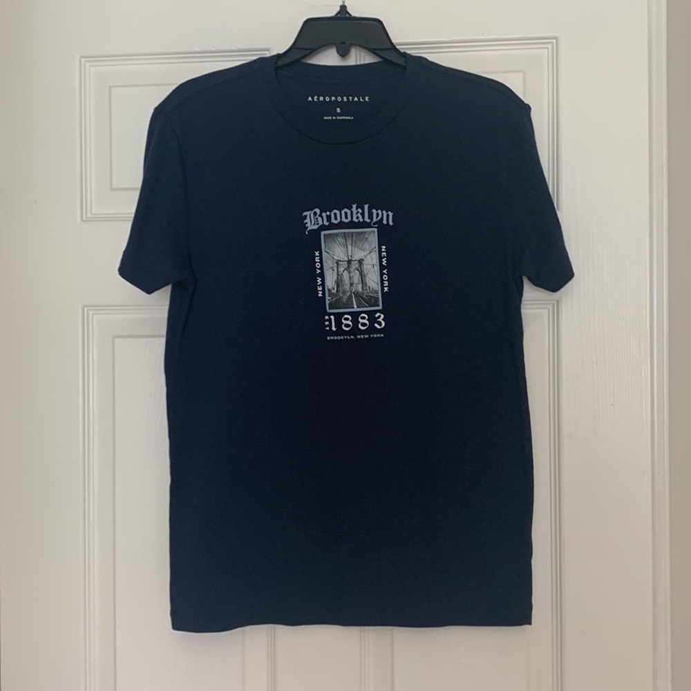 Mens Blue Aeropostale Graphic Tee Shirt - Picture 4 of 5